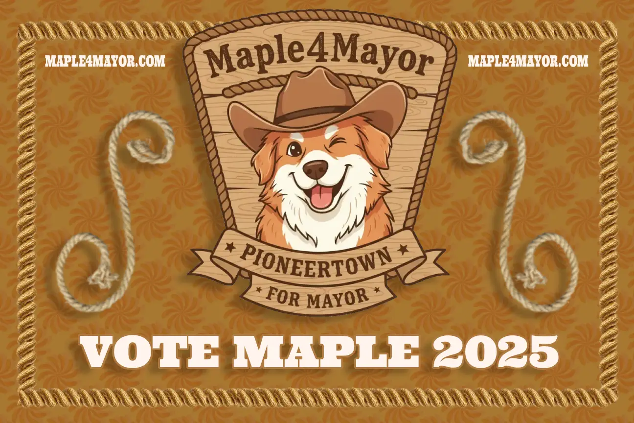 Maple 4 Mayor Lawn Sign - Horizontal Design 2